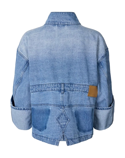 Rabens Saloner - Donela Jakke - Light Washed Denim 